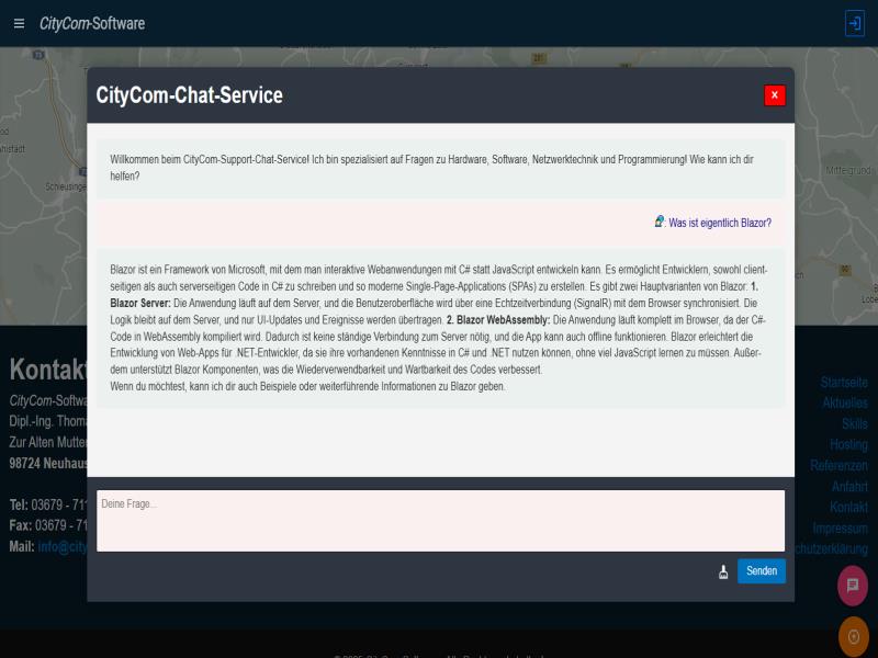 CityCom - KI - Chat Implementierung fertig!