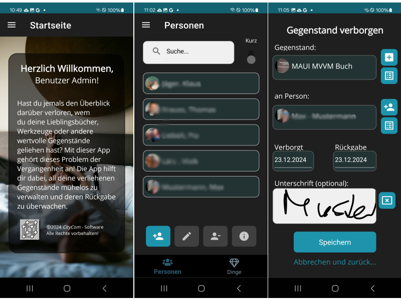 Verborgtes - App für Android