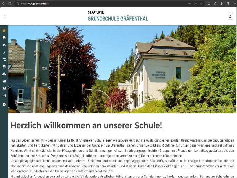 Website für staatliche Grundschule Gräfenthal fertig